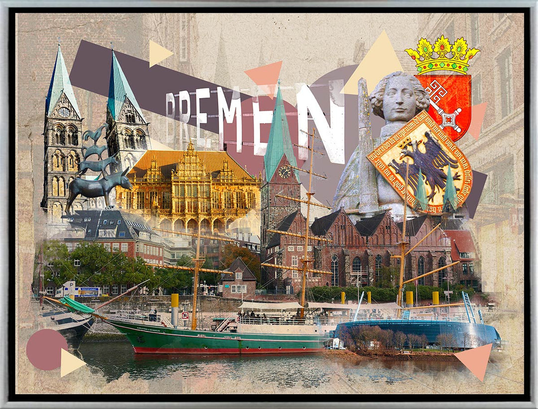 Aquarell Bremen Collage