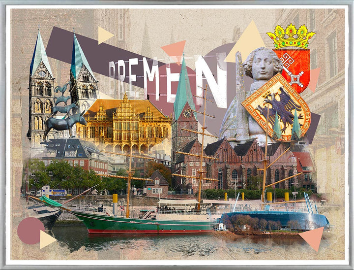 Aquarell Bremen Collage