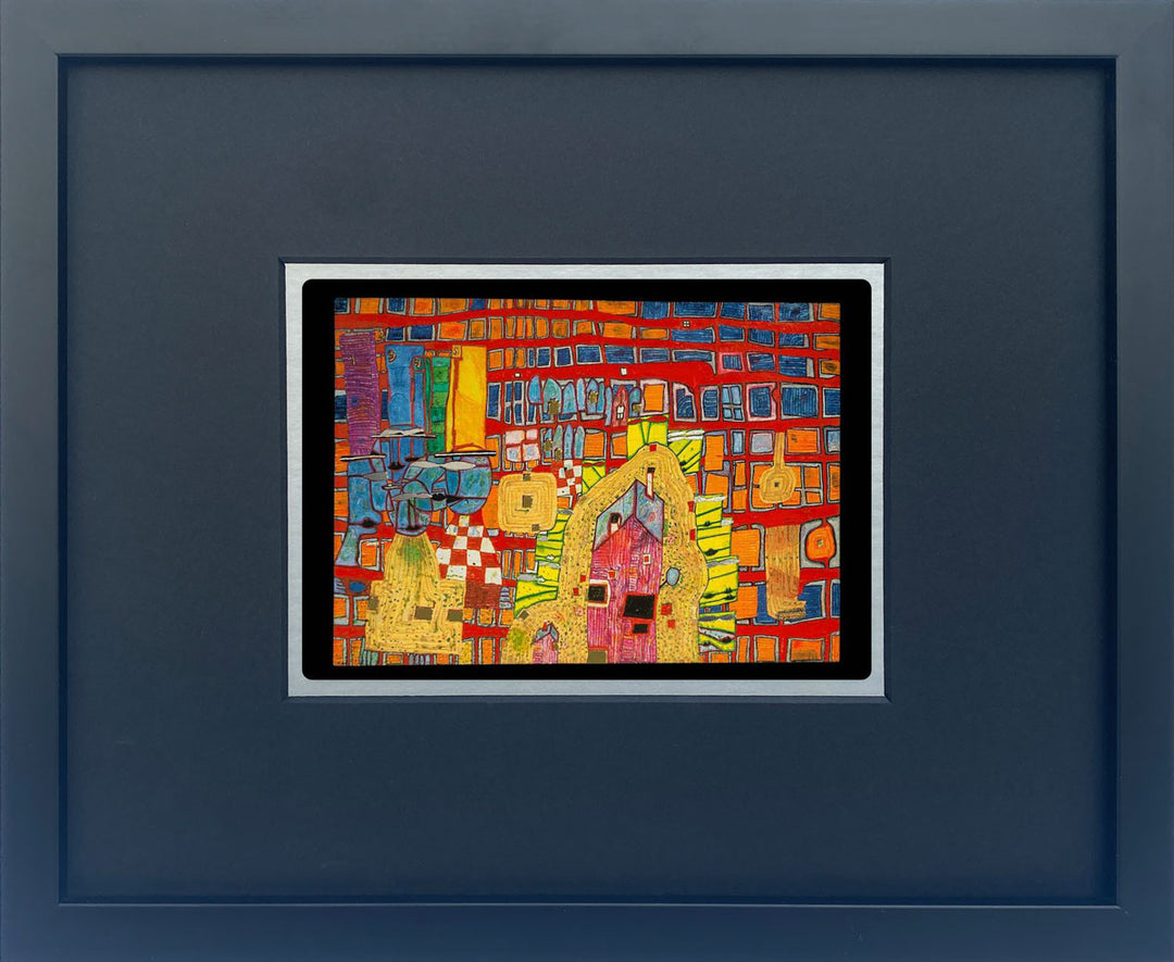 "Aufstand des Rasters" | Friedensreich Hundertwasser Miniprint