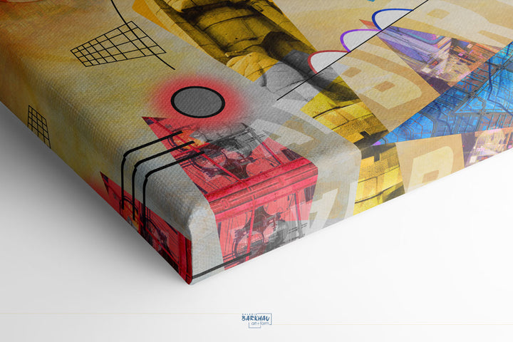 Abstraktes Hamburg Collage