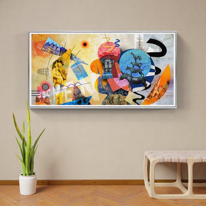 Abstraktes Bremen Collage