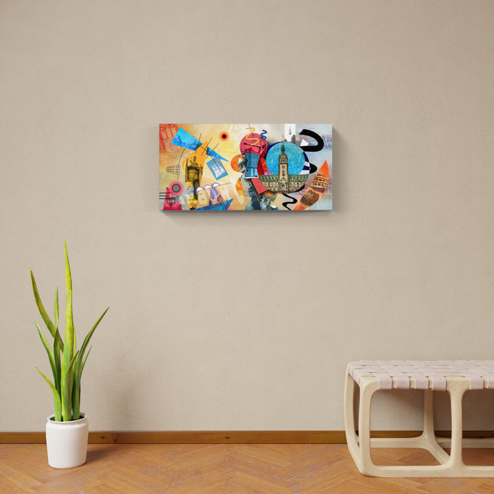 Abstraktes Hamburg Collage