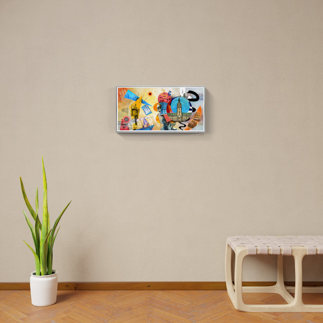 Abstraktes Hamburg Collage