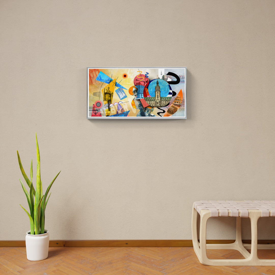 Abstraktes Hamburg Collage