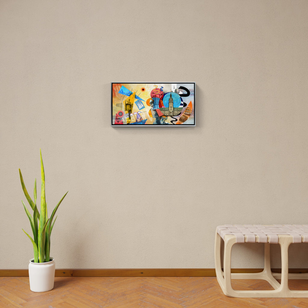 Abstraktes Hamburg Collage