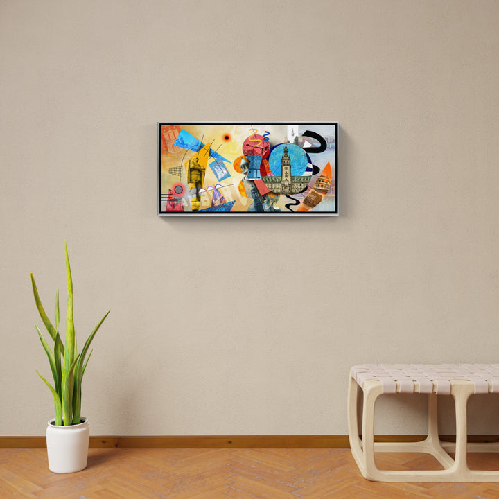 Abstraktes Hamburg Collage