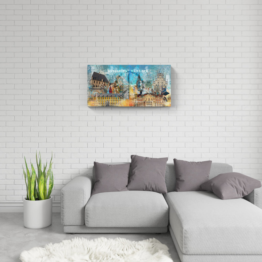 Osnabrück und Münster-Friedensbild Collage 2023