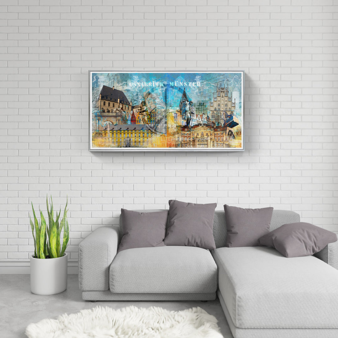 Osnabrück und Münster-Friedensbild Collage 2023