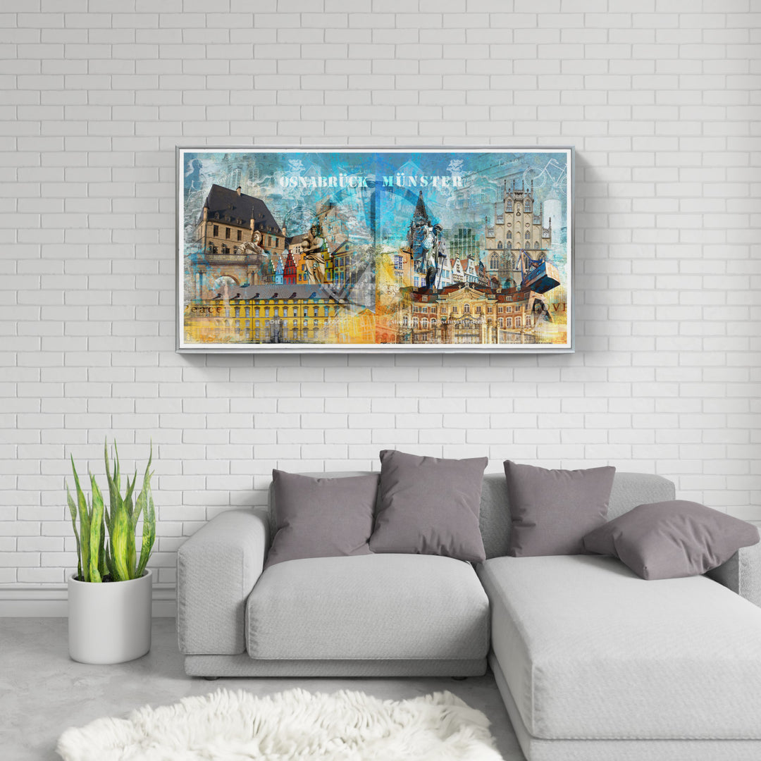 Osnabrück und Münster-Friedensbild Collage 2023