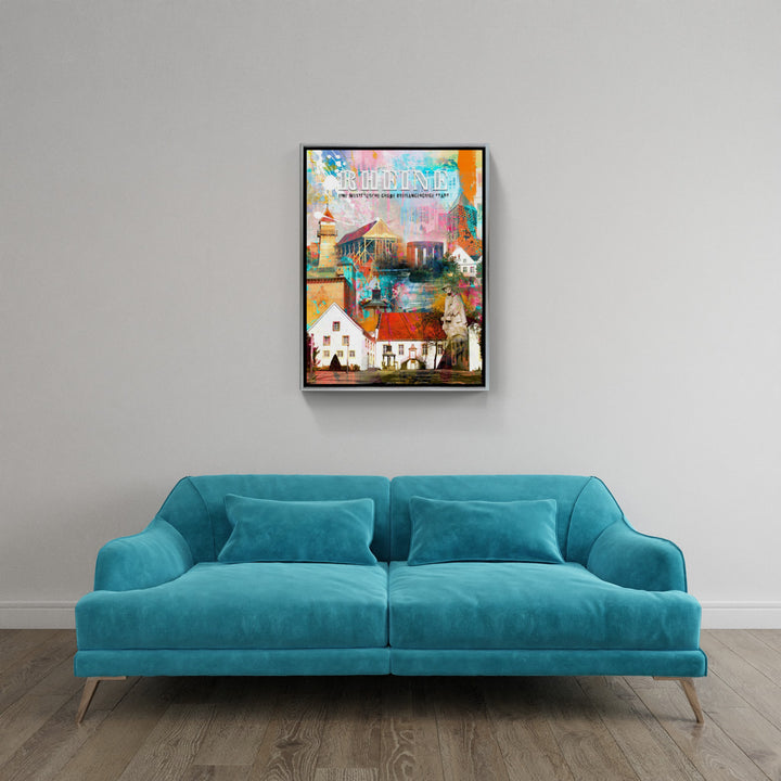 Graffiti Rheine Collage-Hochformat