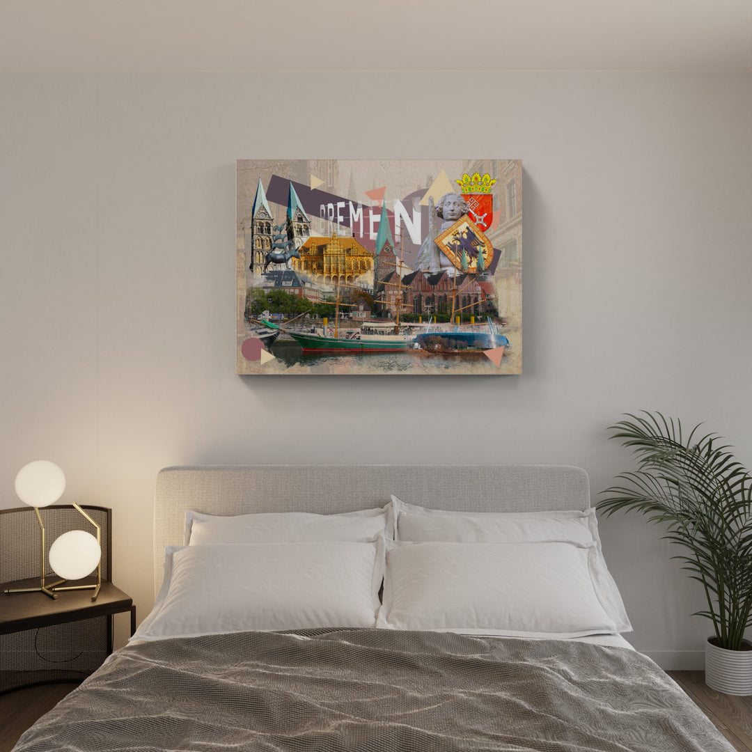 Aquarell Bremen Collage