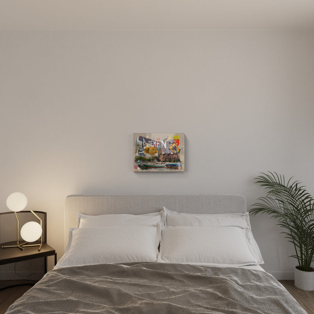 Aquarell Bremen Collage