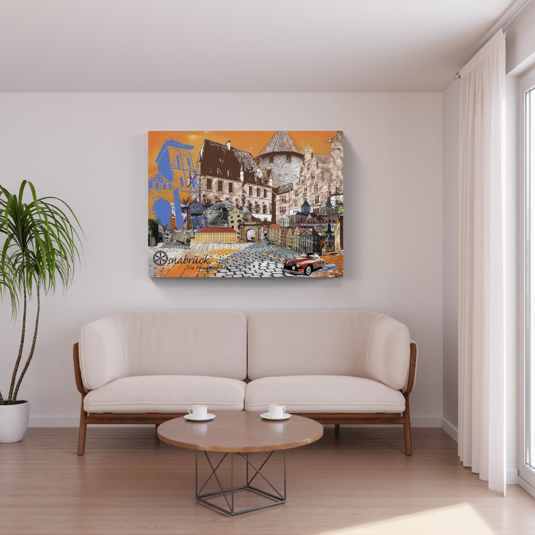Osnabrück - Die Friedensstadt Karmann Ghia (OSB-31) I Giclee auf Holzkeilrahmen