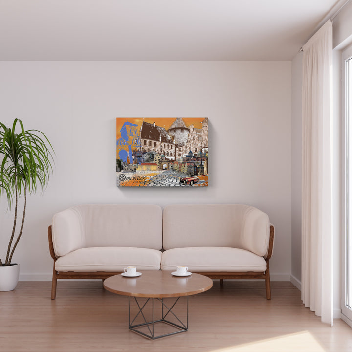 Osnabrück - Die Friedensstadt Karmann Ghia (OSB-31) I Giclee auf Holzkeilrahmen