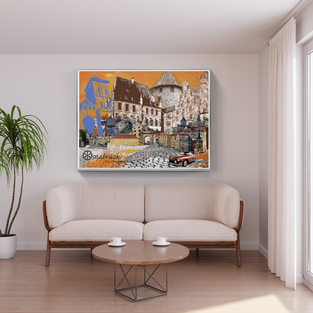 Osnabrück - Die Friedensstadt Karmann Ghia (OSB-31) I Giclee auf Holzkeilrahmen