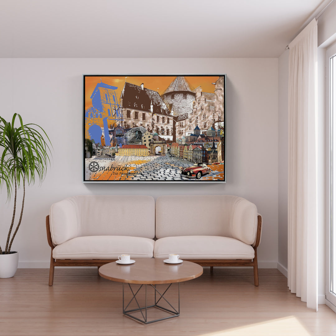Osnabrück - Die Friedensstadt Karmann Ghia (OSB-31) I Giclee auf Holzkeilrahmen