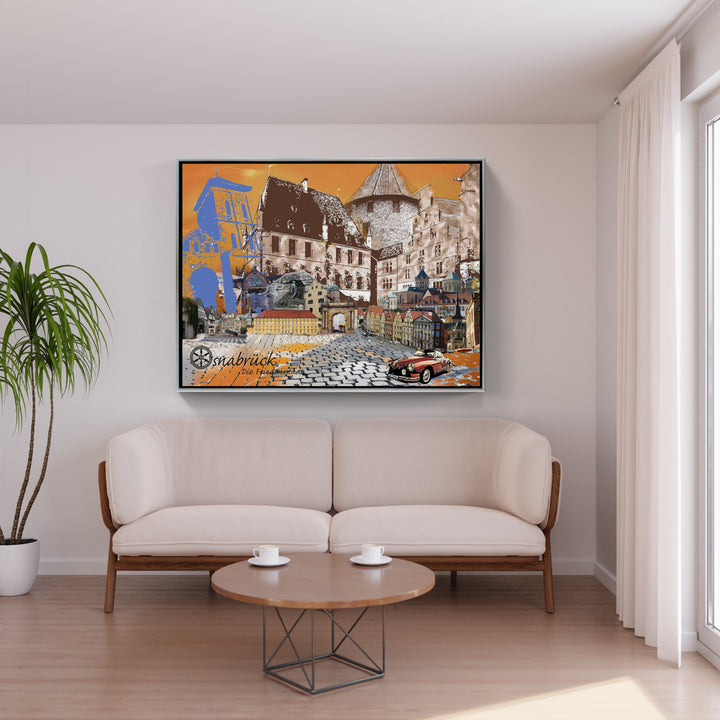 Osnabrück - Die Friedensstadt Karmann Ghia (OSB-31) I Giclee auf Holzkeilrahmen