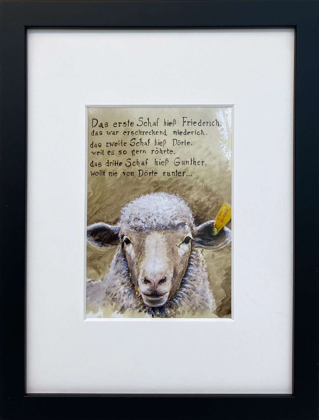 "Schaflied" | Otto Waalkes Miniprint