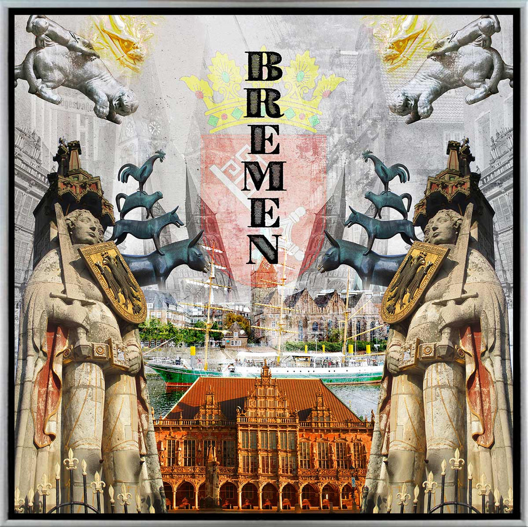 Decalcomanie Bremen Collage