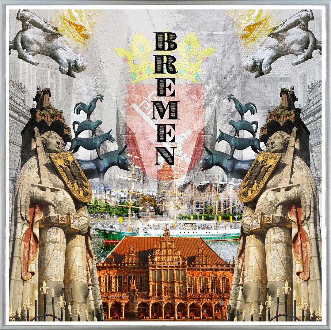 Decalcomanie Bremen Collage