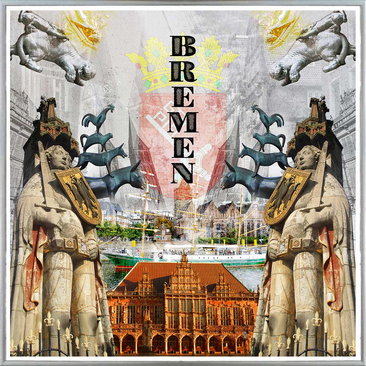 Decalcomanie Bremen Collage