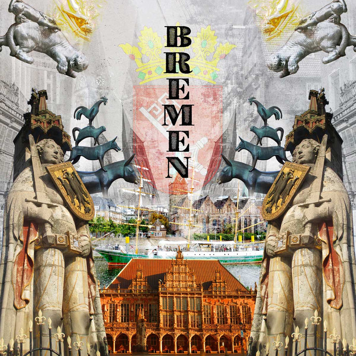 Decalcomanie Bremen Collage
