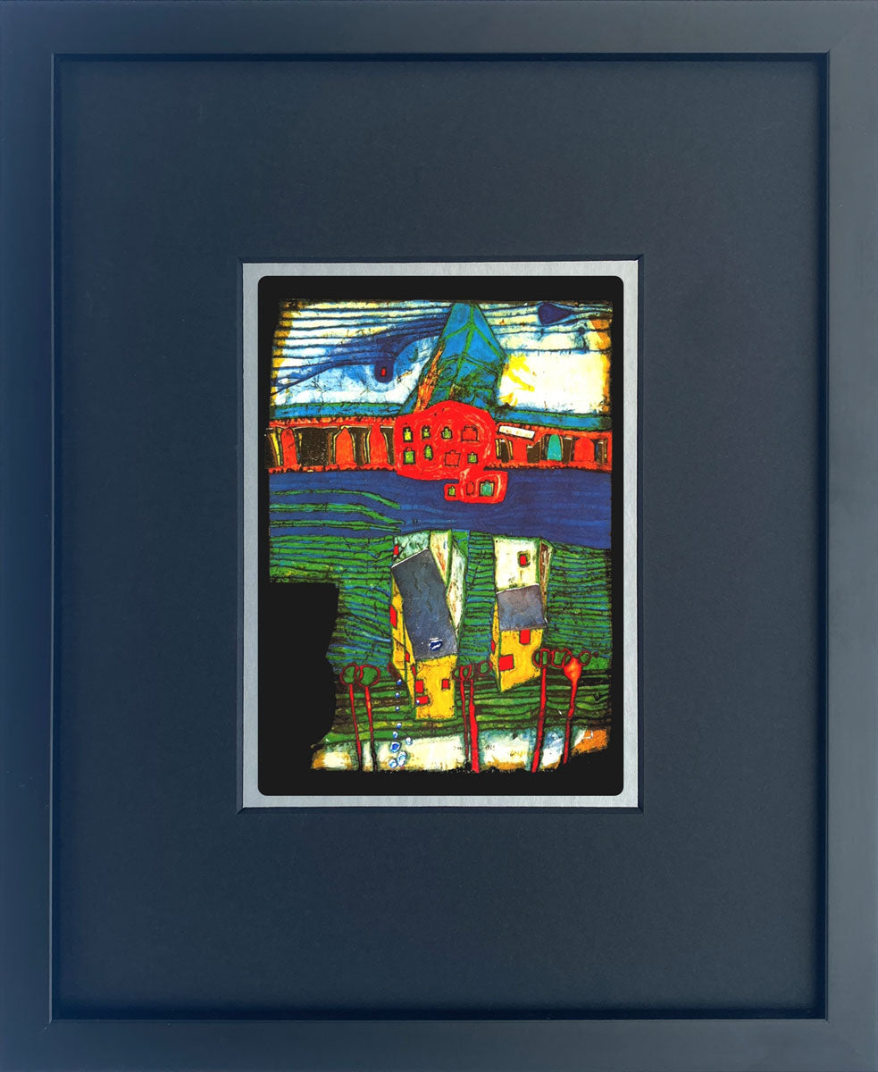 "Fabrik in Indien" | Friedensreich Hundertwasser Miniprint
