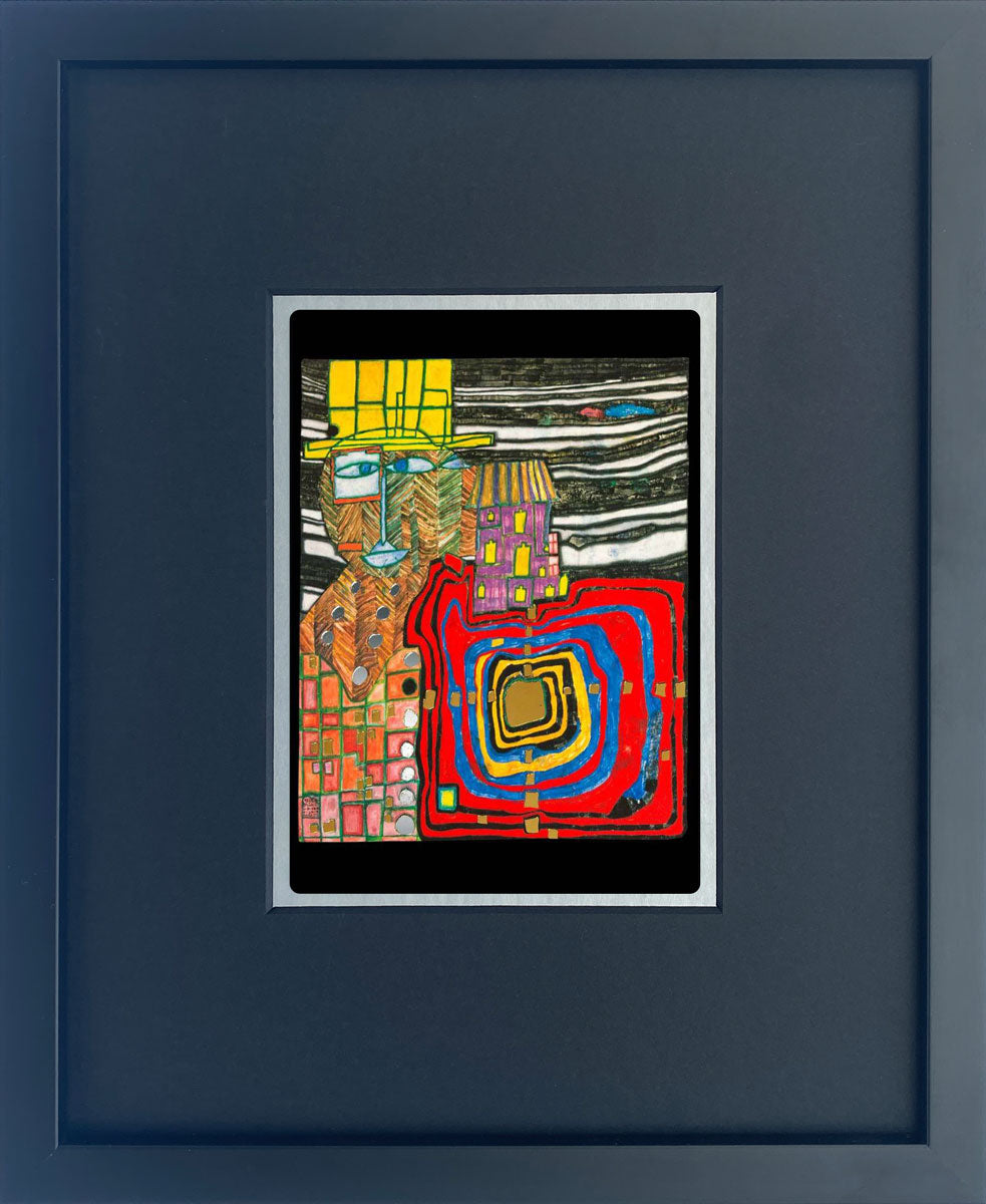 "Fischgrätenmann" | Friedensreich Hundertwasser Miniprint