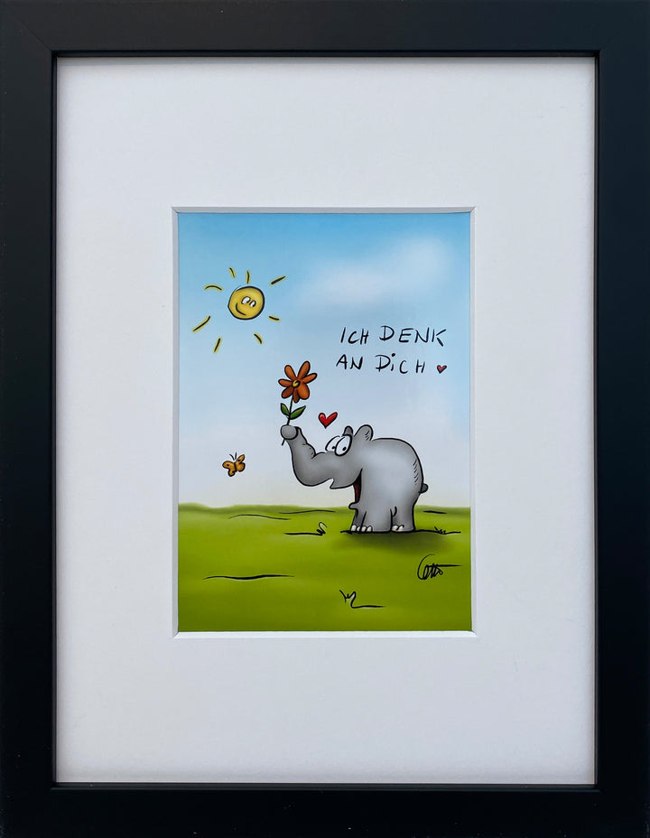 "Ich denk an Dich" | Otto Waalkes Miniprint