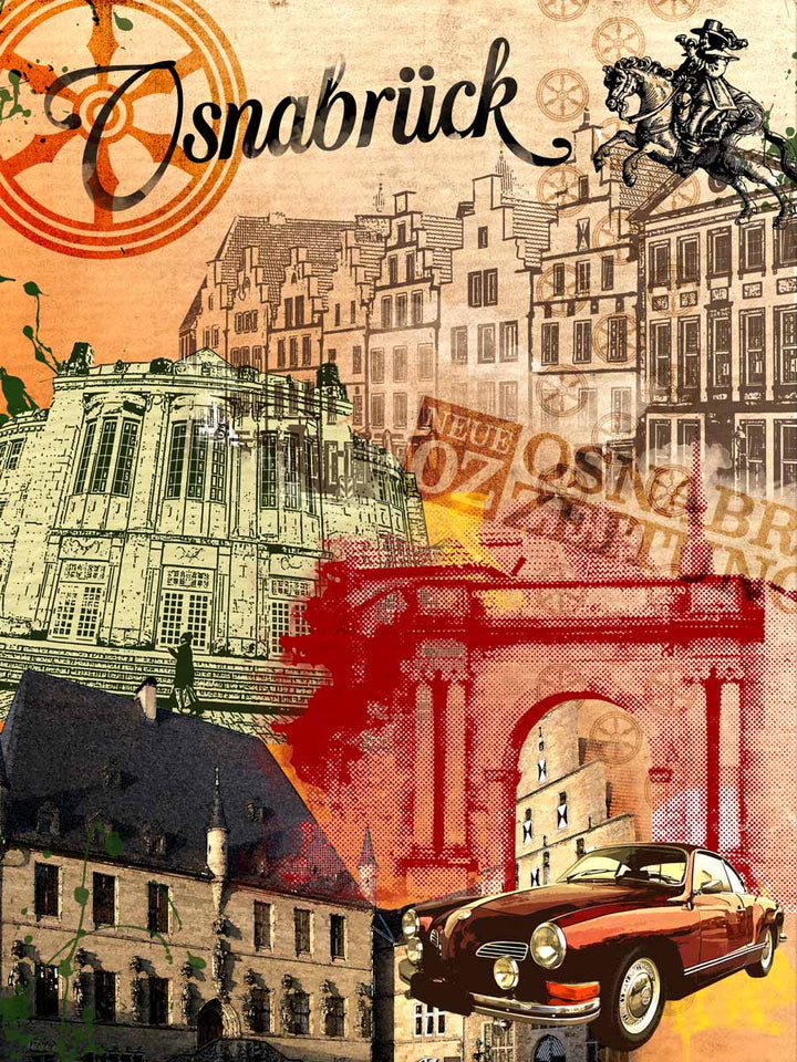 Vintage Karmann Ghia Osnabrück Collage