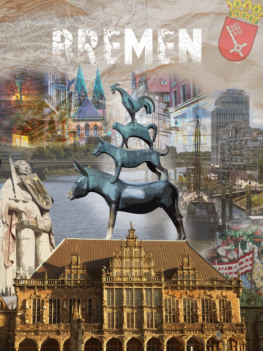 Vintage Bremen Collage