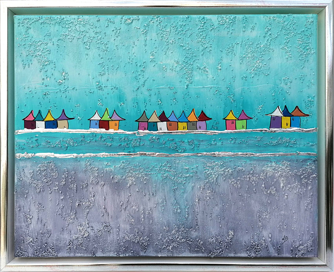 "Borkum, Taupe- Türkis" | Lea Bach