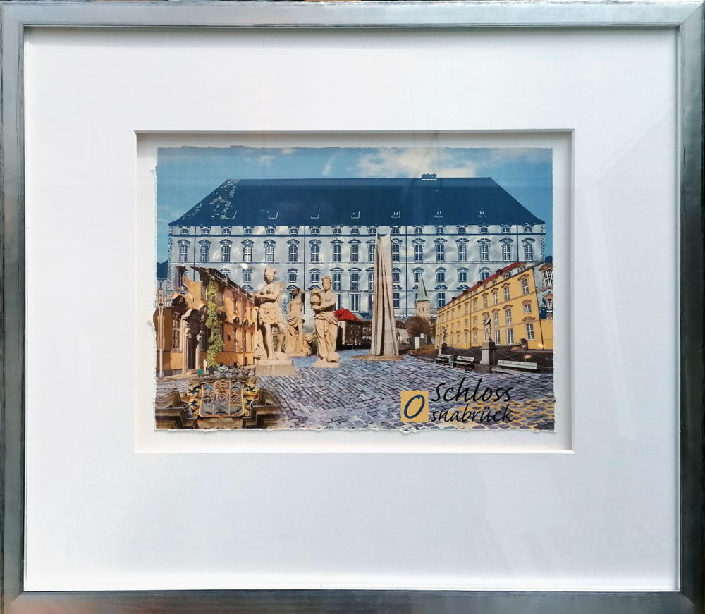 Osnabrück Collage "Schloss Osnabrück" Miniprint
