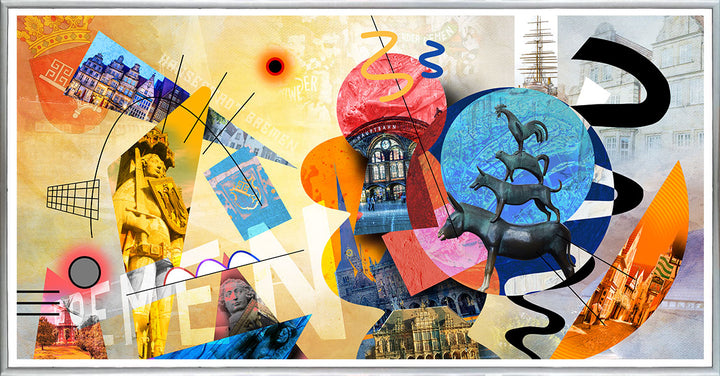 Abstraktes Bremen Collage