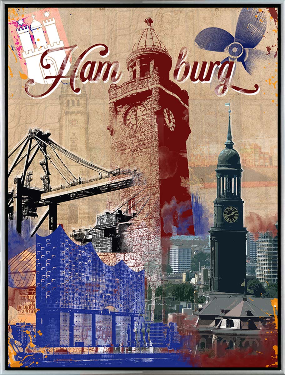 Vintage Hamburg Collage