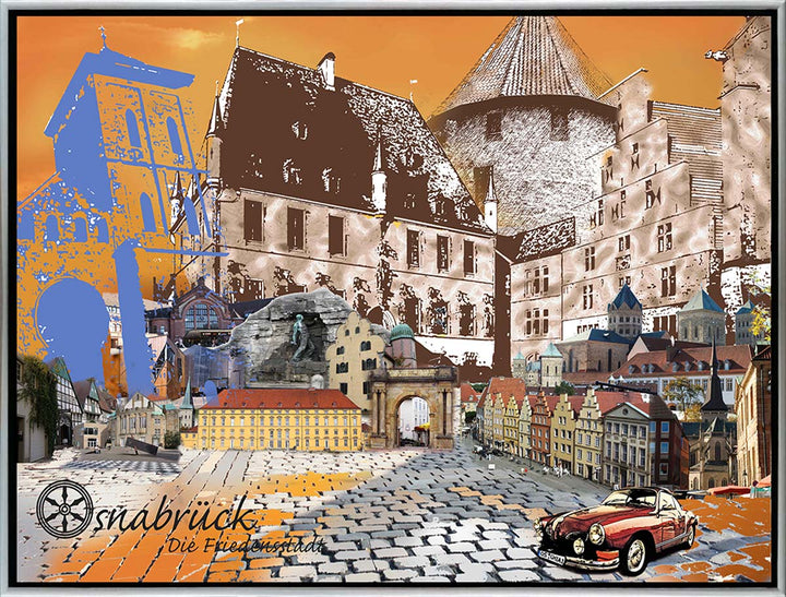 Osnabrück - Die Friedensstadt Karmann Ghia (OSB-31) I Giclee auf Holzkeilrahmen