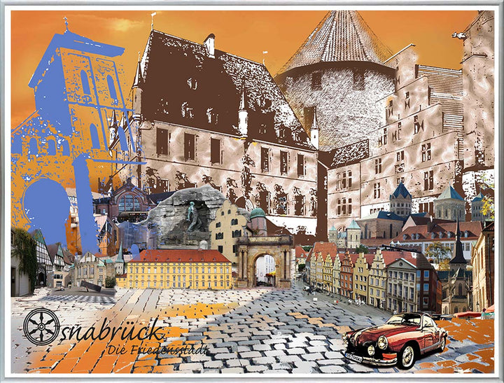 Osnabrück - Die Friedensstadt Karmann Ghia (OSB-31) I Giclee auf Holzkeilrahmen